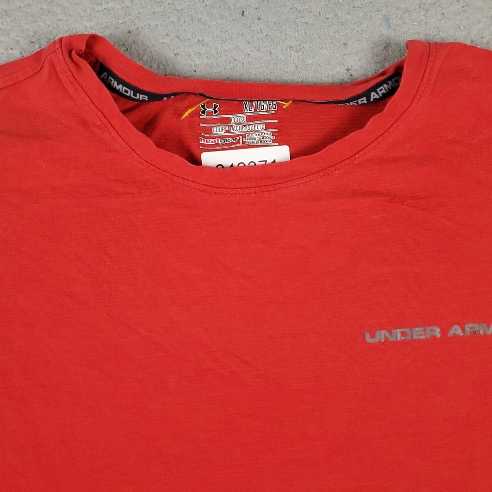 Under Armour T Shirt Mens Size XL Red Active Training Short Sleeve * - Picture 2 of 7